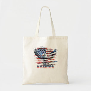 Flag of the United States. America Tote Bag