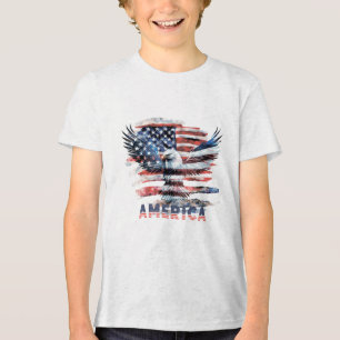Flag of the United States. America Tri-Blend Shirt