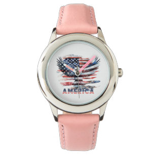 Flag of the United States. America Watch
