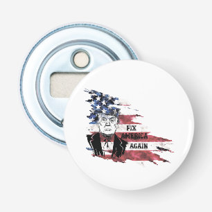 Flag of the United States.Donald Trump. Bottle Opener