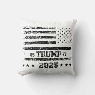 Flag of the United States.Donald Trump. Cushion