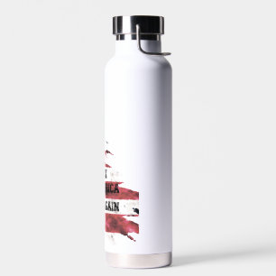 Flag of the United States.Donald Trump. Water Bottle