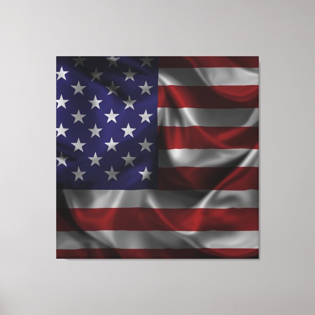 Flag Of The United States Of America Canvas Print (Front)