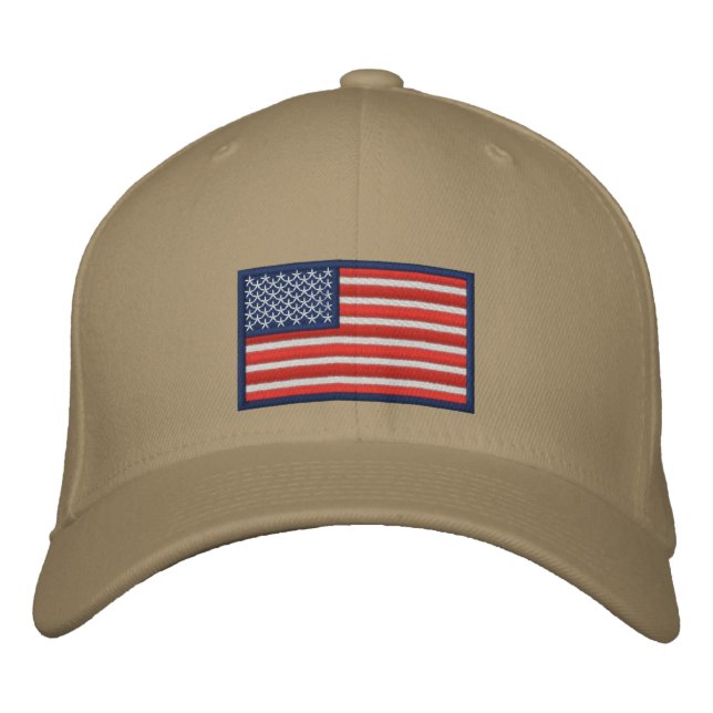 Flag of the United States of America Embroidered Hat (Front)