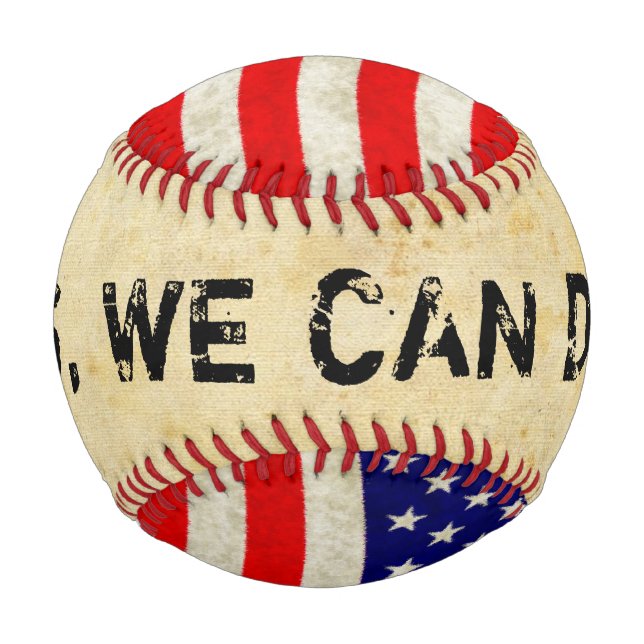 Flag of the United States of America - grungy Baseball (Front)