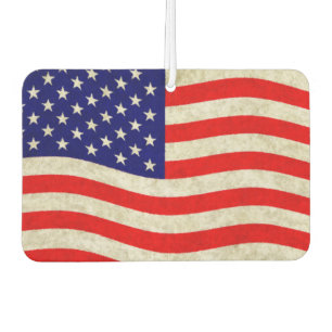 Flag of the United States of America - grungy Car Air Freshener