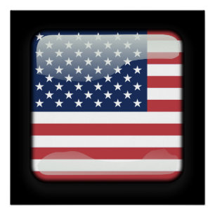Flag of the United States of America Poster