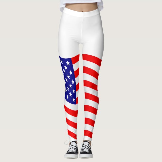 Flag of the United States of America - your ideas Leggings (Front)