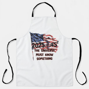 Flag of the United States. President Donald Trump. Apron