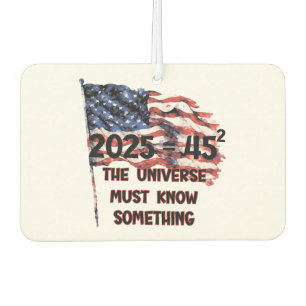 Flag of the United States. President Donald Trump. Car Air Freshener