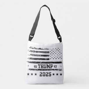 Flag of the United States.President Donald Trump.R Crossbody Bag