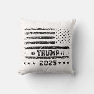 Flag of the United States.President Donald Trump.R Cushion