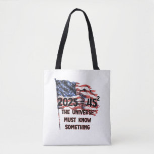Flag of the United States. President Donald Trump. Tote Bag