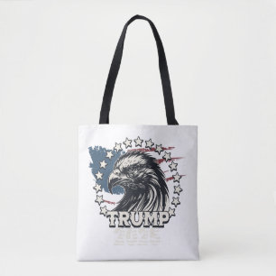 Flag of the United States.President Donald Trump. Tote Bag