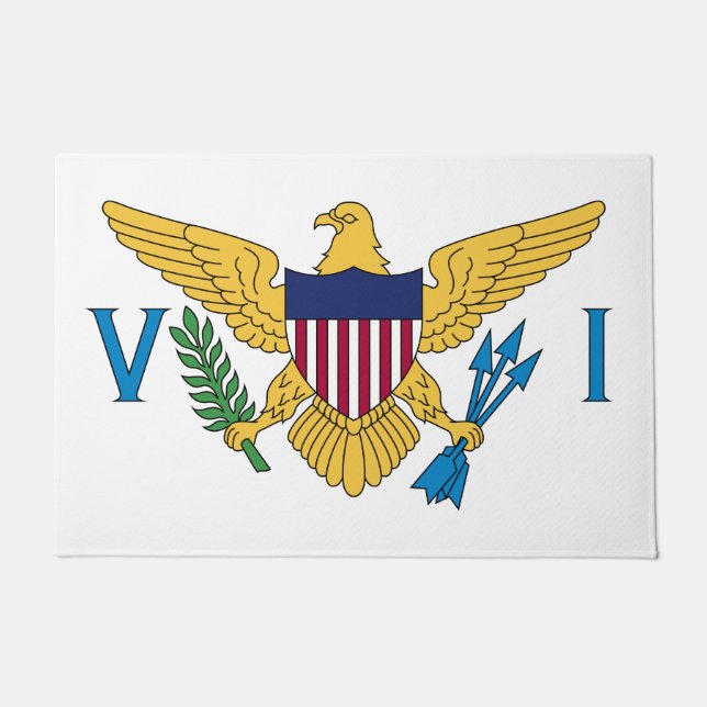 Flag of the United States Virgin Islands Doormat (Front)
