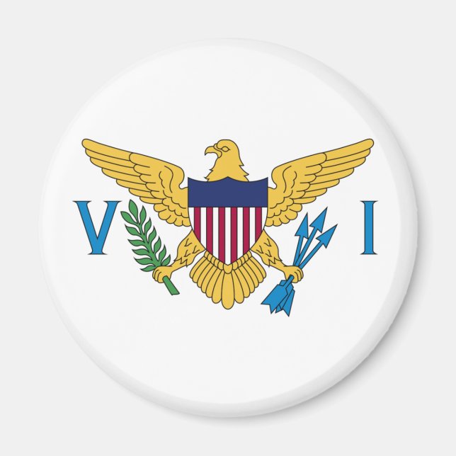 Flag of the United States Virgin Islands Magnet (Front)