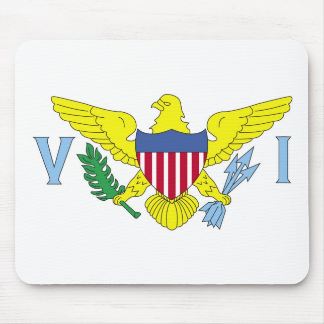 Flag of the United States Virgin Islands Mouse Mat (Front)