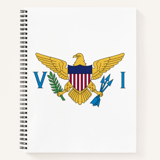 Flag of the United States Virgin Islands Notebook (Front)