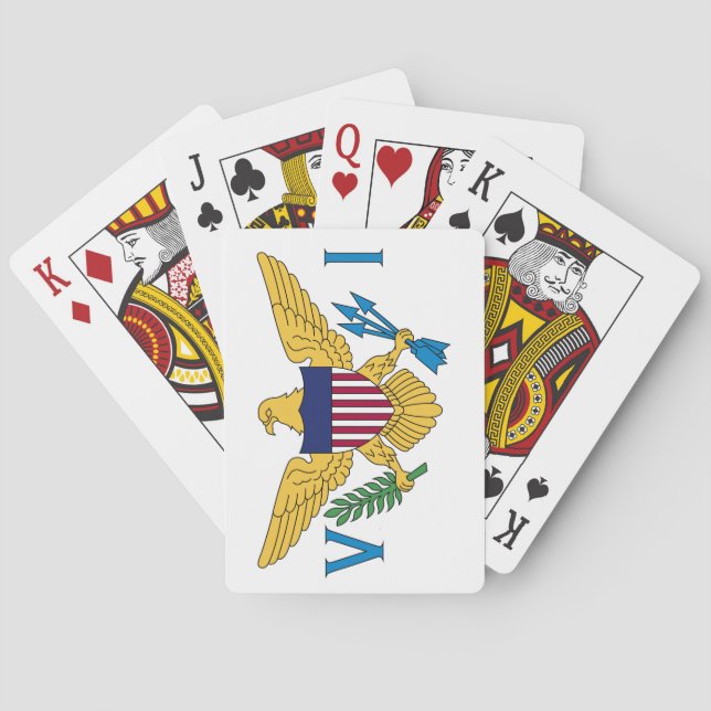 Flag of the United States Virgin Islands Playing Cards (Back)