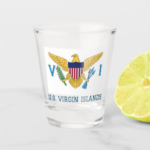 Flag of the United States Virgin Islands Shot Glass