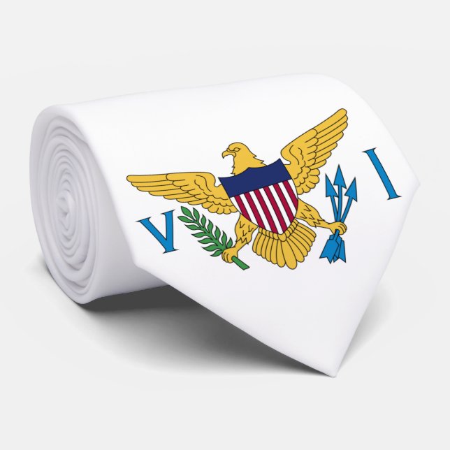 Flag of the United States Virgin Islands Tie (Rolled)