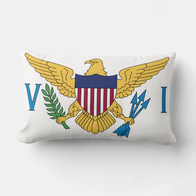 Flag of the US Virgin Islands Lumbar Cushion (Front)