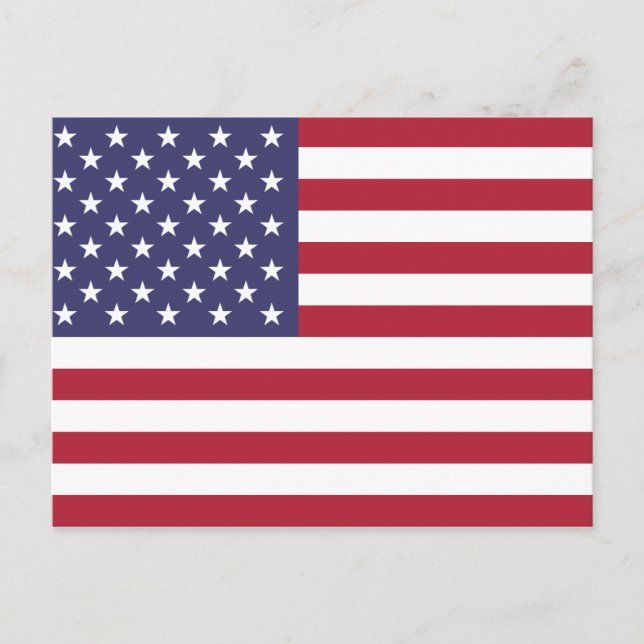 Flag of the USA Postcard (Front)