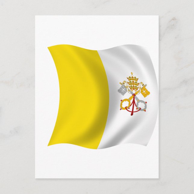 Flag of the Vatican City Postcard (Front)