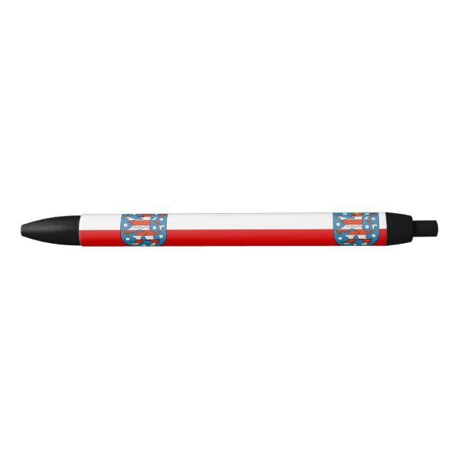 Flag of Thuringia Black Ink Pen (Front)