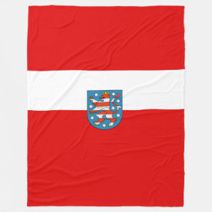 Flag of Thuringia Fleece Blanket