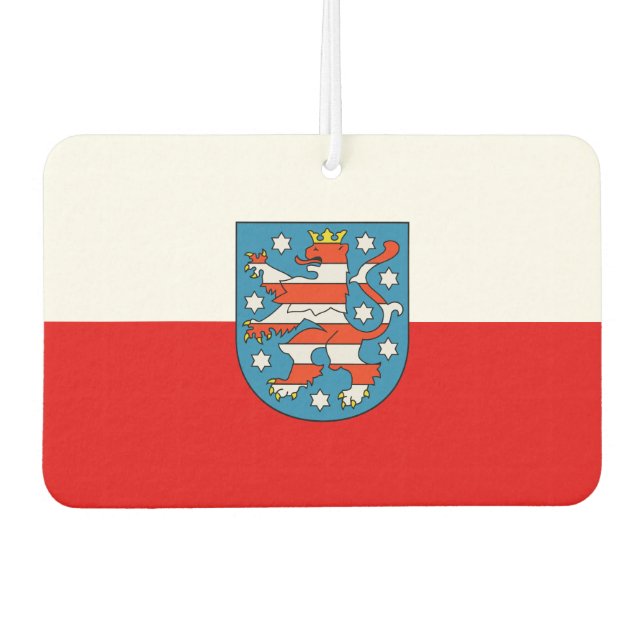 Flag of Thuringia Mouse Pad Car Air Freshener (Front)