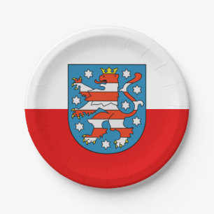 Flag of Thuringia Paper Plates