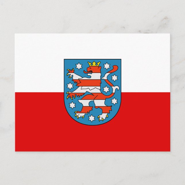 Flag of Thuringia Postcard (Front)