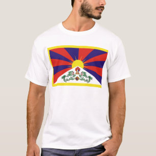 Flag of Tibet  or Snow Lion Flag T-Shirt