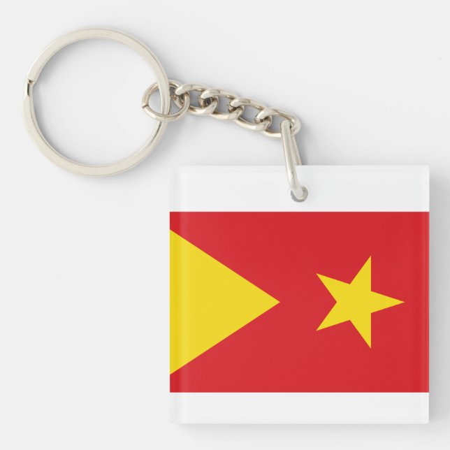 Flag of Tigray Region Key Ring (Front)
