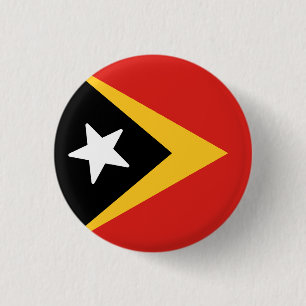 Flag of Timor-Leste 3 Cm Round Badge