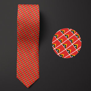 Flag of Timor-Leste Pattern Tie