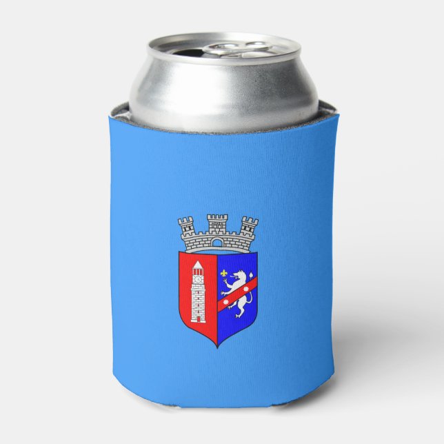 Flag of Tirana, Albania Can Cooler (Can Front)