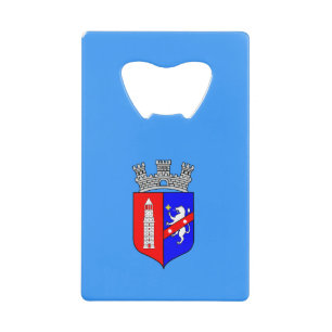 Flag of Tirana, Albania Credit Card Bottle Opener