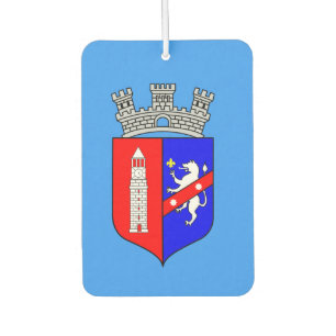 Flag of Tirana, Albania Hair Tie Car Air Freshener