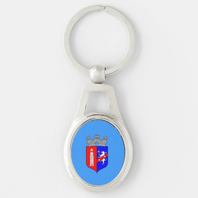 Flag of Tirana, Albania Keychain (Front)