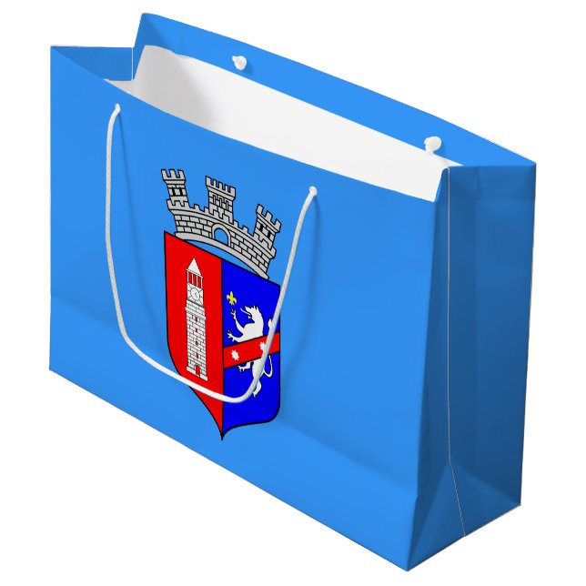 Flag of Tirana, Albania Large Gift Bag (Front Angled)