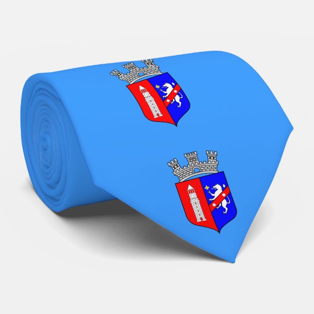 Flag of Tirana, Albania Tie (Rolled)