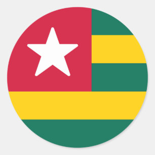 Flag of Togo Classic Round Sticker