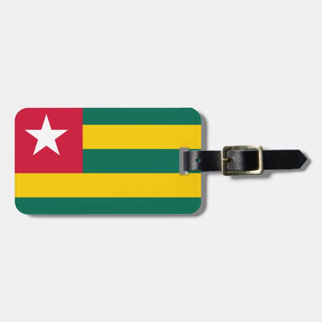 Flag of Togo Easy ID Personal Luggage Tag (Front Horizontal)