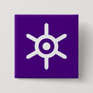 Flag of Tokyo prefecture, Japan Button