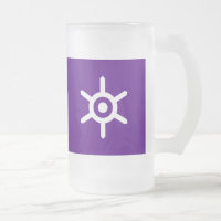 Flag of Tokyo prefecture, Japan Frosted Glass Beer