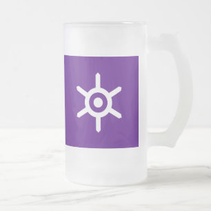 Flag of Tokyo prefecture, Japan Frosted Glass Beer Mug