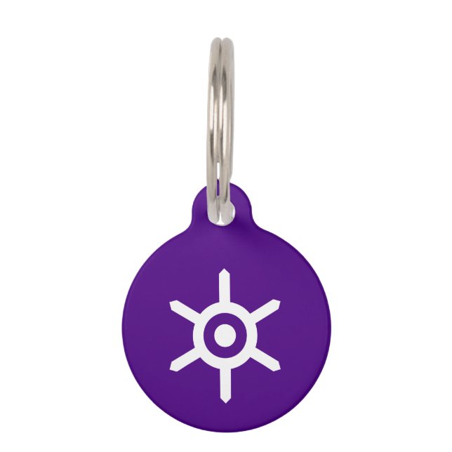 Flag of Tokyo prefecture, Japan Pet ID Tag (Front)