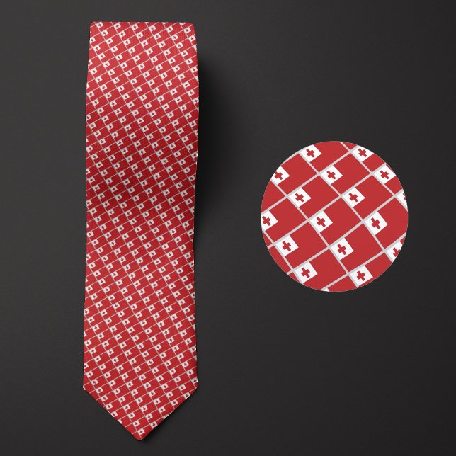 Flag of Tonga Pattern Tie (Creator Uploaded)